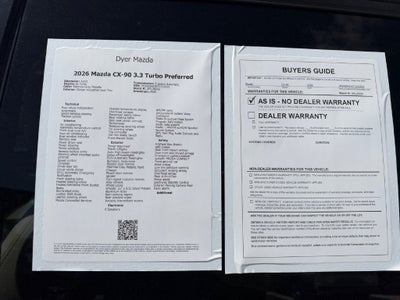 2026 Mazda Mazda CX-90 3.3 Turbo Preferred