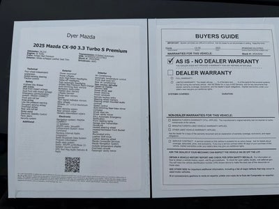 2025 Mazda Mazda CX-90 3.3 Turbo S Premium