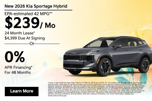New 2026 Kia Sportage Hybrid Models