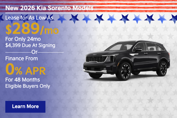 New 2026 Kia Sorento Models