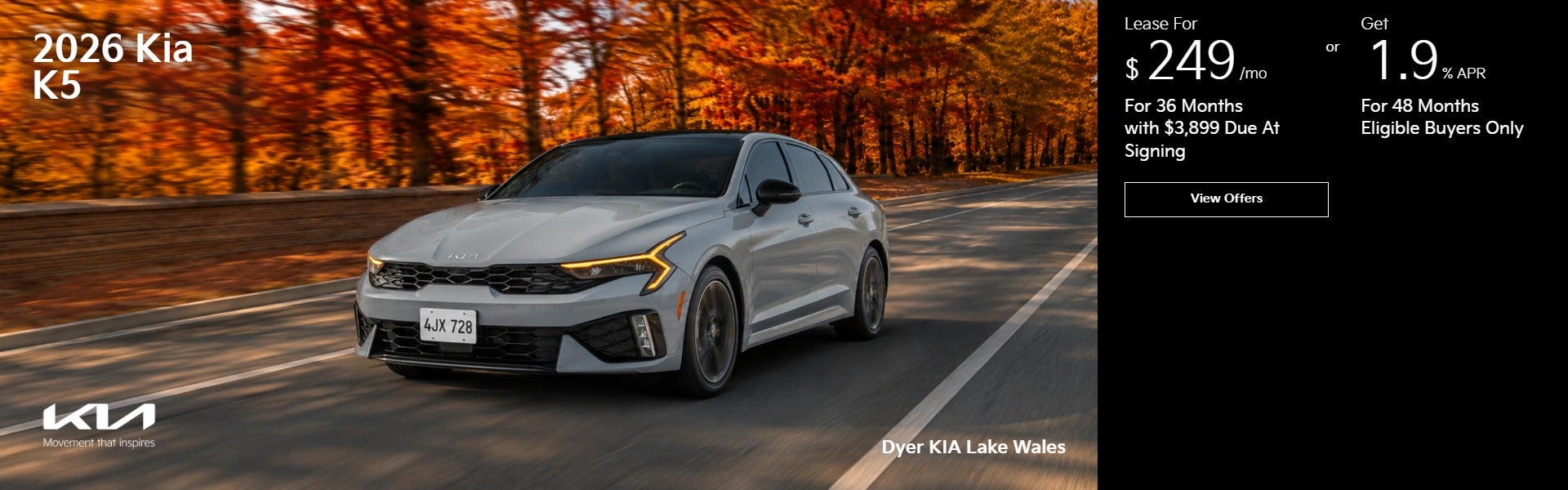 New 2026 Kia K5 Models