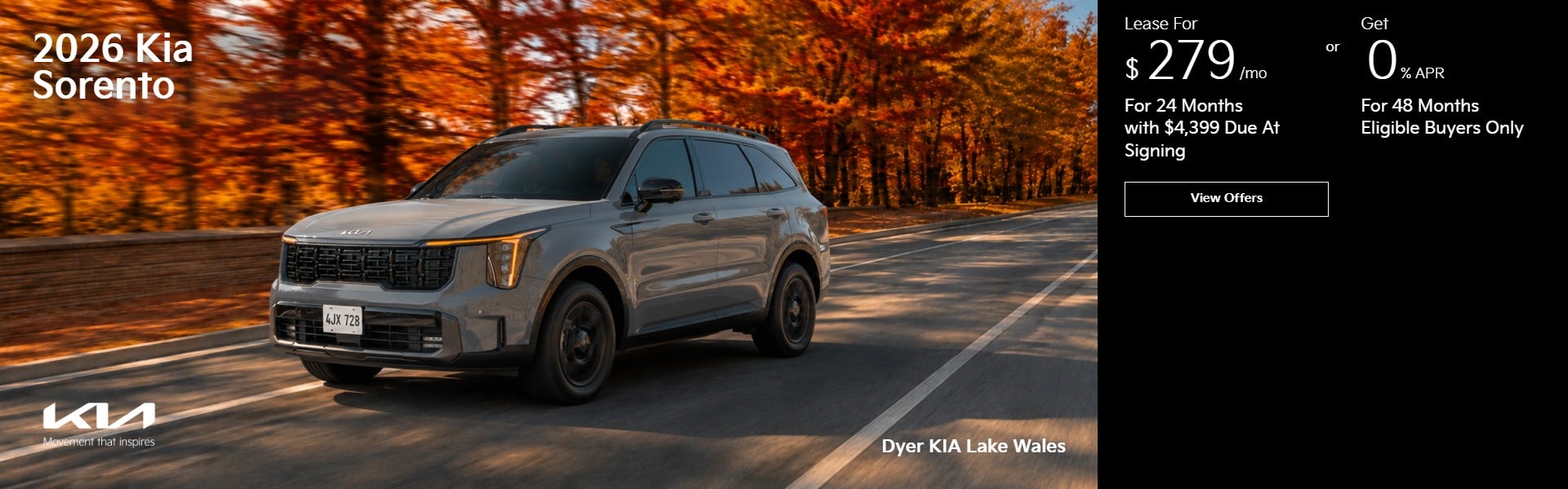 New 2026 Kia Sorento Models
