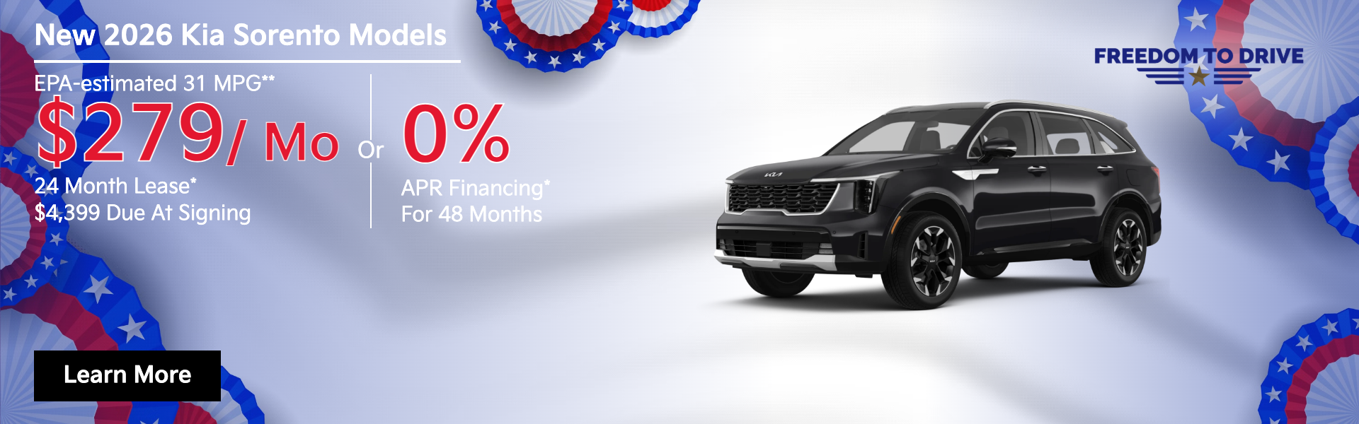 New 2026 Kia Sorento Models