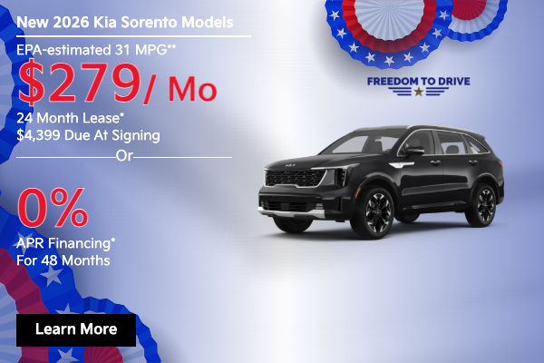 New 2026 Kia Sorento Models
